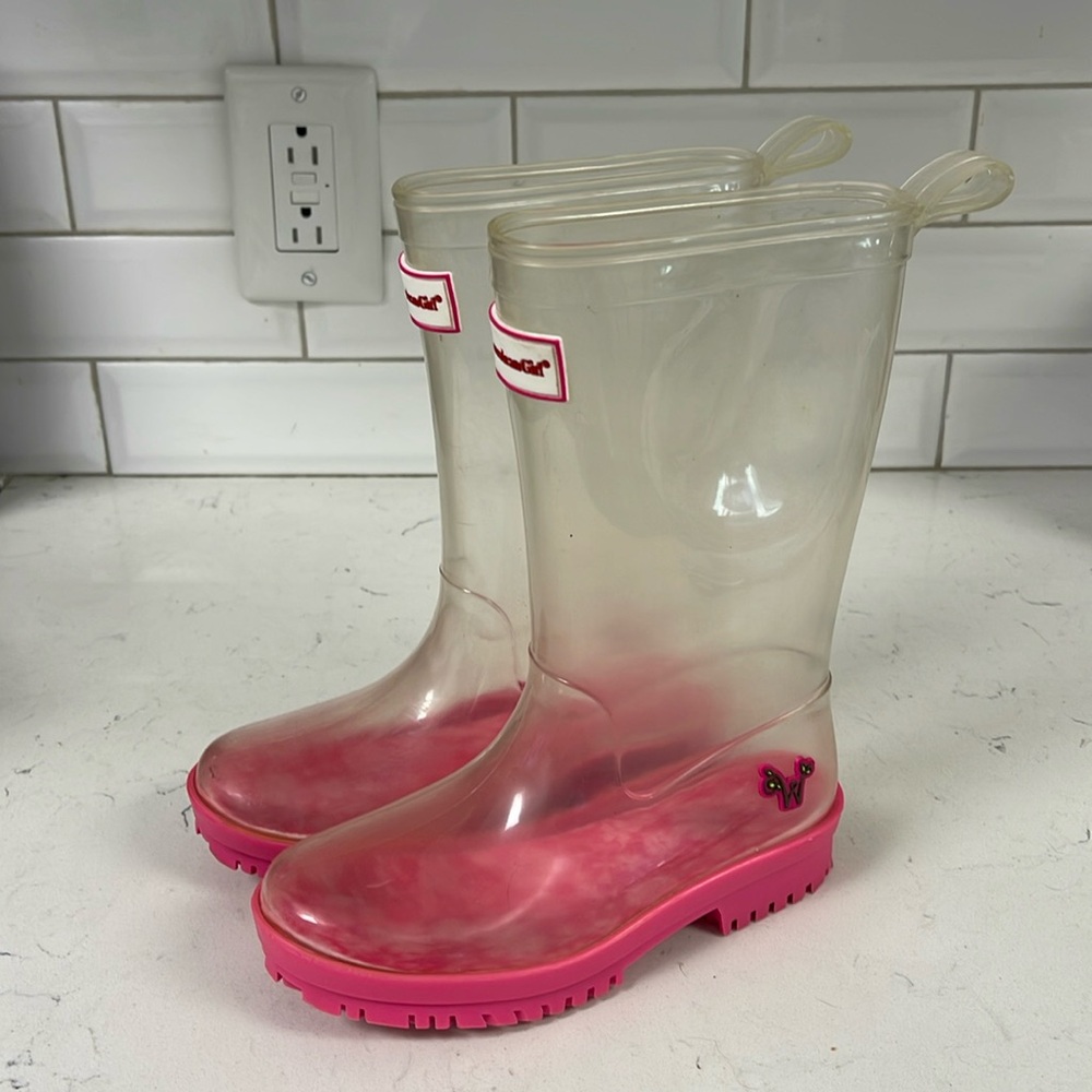 American Girl WellieWishers Peek-a-Boo Wellies for Girls Size 12/13